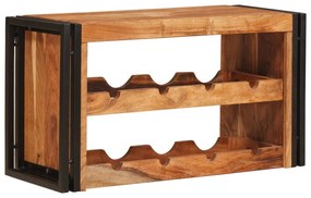 vidaXL Escorredor de Vinho 100 x 45 x 33 cm Madeira Sólida de Acácia