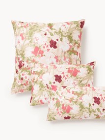 Cotton Sateen Pillowcase Anthea with Floral Pattern