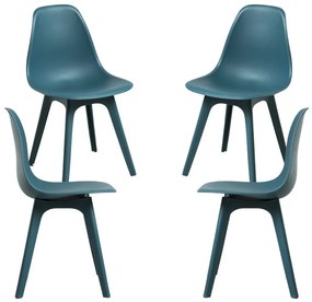 Pack 4 Cadeiras Kelen Suprym - Verde-azulado