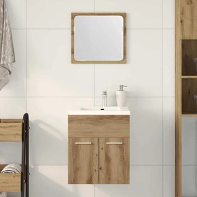 2 pcs móveis de casa de banho deriv. madeira carvalho artisiano