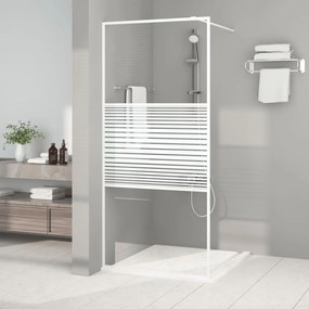 152151 vidaXL Divisória de chuveiro vidro transparente ESG 90x195 cm branco