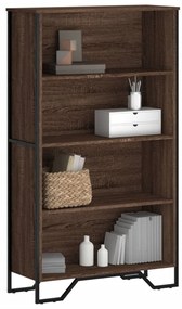 vidaXL Estante 80x31x137,5 cm derivados de madeira carvalho castanho