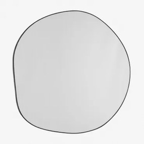 Espelho De Parede Irregular 60x60 Cm Em Mdf Nonceva Preto - Sklum
