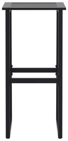 Bancos de bar 2 pcs 38x38x80 cm aço revestido a pó preto