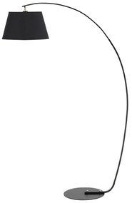 HOMCOM Candeeiro de Pé em Forma de Arco Moderno com Ecrã Suspenso de Tecido Suporte para Lâmpada E27 Máx.40W para Sala de Estar Dormitórios Estúdio 100x43x177cm Preto