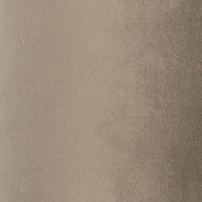 Abajur de veludo Taupe 20/20/20 com interior dourado
