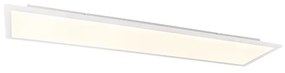 Candeeiro de teto moderno em aço 120 cm com LED regulável em 4 níveis - Liv Moderno