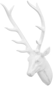 Estatueta decorativa 67 cm branca DEER HEAD Beliani