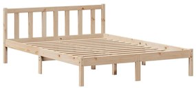 Cama com estante sem colchão 120x200 cm pinho maciço