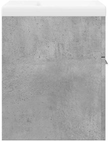 2 pcs conj. móveis casa banho derivados madeira cinza cimento