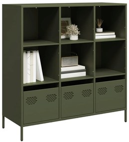Móvel alto 101,5x39x103,5 cm aço verde azeitona