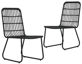 3 pcs conjunto de jantar para exterior vime PE e vidro