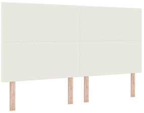 Cabeceira vidaXL Design Liso Creme 180 cm Tecido de Corduroy