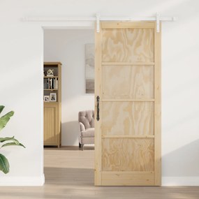 Porta Deslizante vidaXL com Conjunto de Ferramentas 86x211 cm Madeira