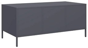 Mesa de centro 101,5x50x43,5 cm aço laminado a frio antracite