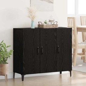 vidaXL Buffet Carvalho preto 34 x 90 x 80 cm Madeira processada