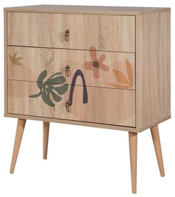 Cômoda City Trio – Multicolor – 80x89x40 cm