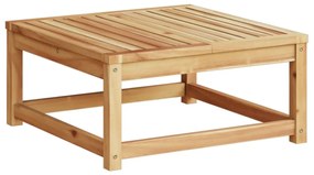 6 pcs conjunto lounge jardim c/almofadões madeira maciça acácia