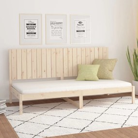 vidaXL Sofá-cama sem colchão 90x200 cm madeira de pinho maciça