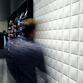 24 pcs painéis de parede 3D GA-WA07 efeito cubos