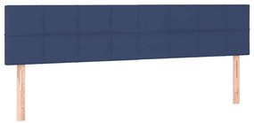 Cama boxspring com colchão 120x190 cm tecido azul