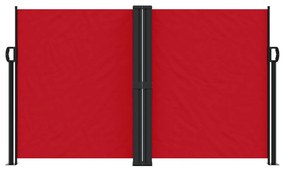 Toldo lateral retrátil 140x1000 cm vermelho