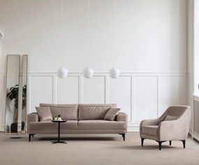 Sofá de 3 Lugares Astana – Bege – 234x78x100 cm