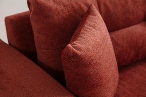 Sofá-cama de 3 lugares Sinor – Vermelho Telha – 225x92x75 cm