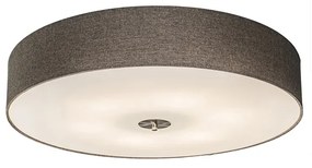 Candeeiro de teto rústico Taupe 70 cm - Drum Jute Country / Rústico,Moderno