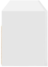Armário parede p/ casa banho 100x25x30 cm deriv. madeira branco
