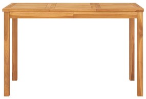 Mesa de jantar para jardim 120x70x77 cm madeira de teca maciça