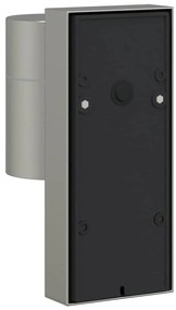 Luzes de Parede Externas com Sensor 2 pcs Prateado Aço Inoxidável IP44