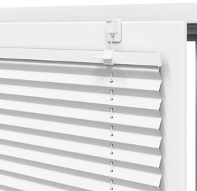 Branco Plissada Cega 55x150 cm Largura Tecido 54,4 cm Poliéster