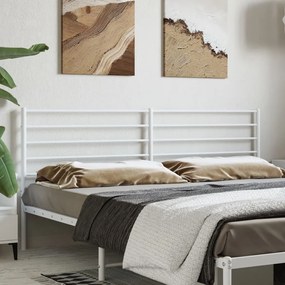 Cabeceira de cama 200 cm metal branco