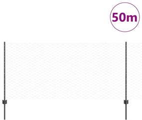 Postes de Cerca vidaXL 22 pcs U-Channel Cinza 100 cm Aço