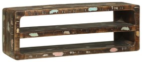 Armário de TV 100x32x36 cm Madeira Sólida Recuperada