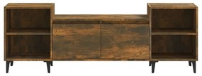 Móvel de TV 160x35x55 cm derivados de madeira carvalho fumado