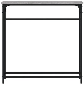 Mesa consola 75x19,5x75 cm derivados de madeira cinzento sonoma