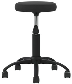 Cadeira de escritório giratória veludo preto