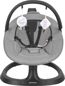 Cadeira Balanço elétrica para bebés Zazu Cinza