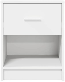 Mesa de cabeceira com gaveta 40x34x50 cm branco