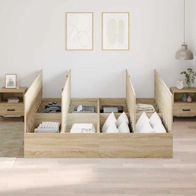 Estrado de Cama em Carvalho Sonoma 200x200 cm