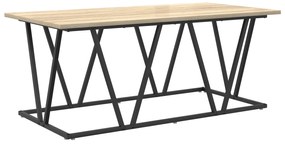 Mesa de Centro Carvalho Sonoma 100x50x40 cm Feita de Madeira Engenheir