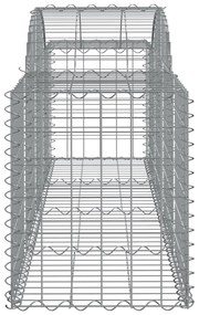 Cestos gabião arqueados 10pcs 200x50x60/80 cm ferro galvanizado