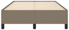 Estrutura de cama sem colchão 120x190cm tecido cinzento