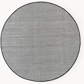 Tapete redondo de lã artesanal Amaro