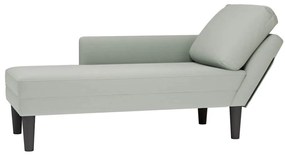 Chaise lounge c/ almofada/apoio de braços direito veludo