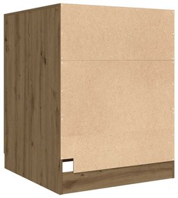 Armário sanita/máquina de lavar 70,5x71,5x91,5cm carvalho artisiano