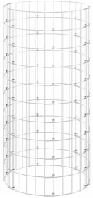 Compostor de jardim Ø50x100 cm aço galvanizado