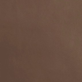 Sofá-cama de 2 lugares couro artificial castanho